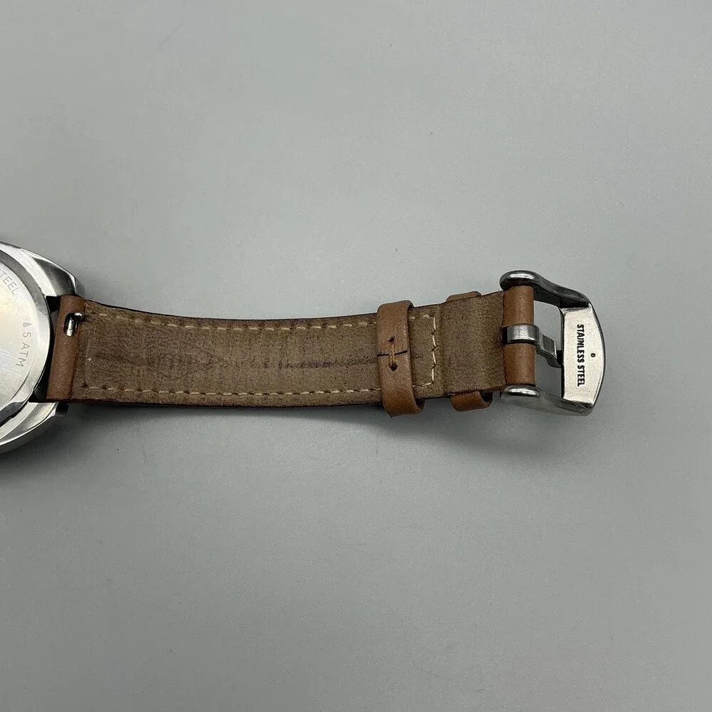 Fossil BQ3714 Womens Watch 34mm White Dial Brown Leather  display picture 2